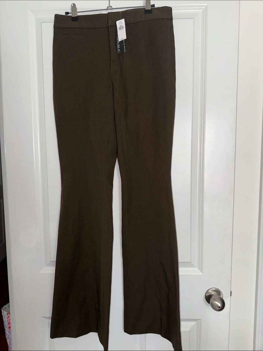 Banana Republic Olive Green Flare Pants
